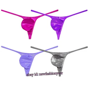 NWT Men's Swim Bikini Thong Pool Boy Tangas Mini Bottom Briefs T-back Swimwear - Picture 1 of 17