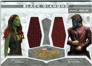Marvel Black Diamond 2021 Shards Relic DS2-GOTG Zoe Saldana & Chris Pratt - Picture 1 of 1