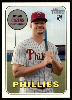 2018 Topps Heritage Dylan Cozens RC Philadelphia Phillies #634 - Image 1 of 2