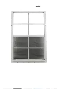 18 x 23 Shed Window TEMPERED GLASS White Flush Playhouse Garage Free Shipping - Picture 1 of 5