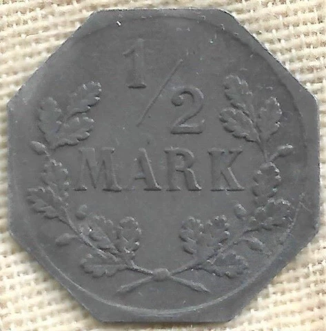 GERMAN NOTGELD FREUDENSTADT 1/2 MARK 1918 Cover