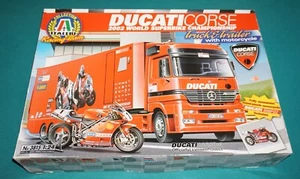 Mercedes-Benz Actros Ducati Racing Team Truck & Trailer 1/24 Italeri Complete. - Picture 1 of 4