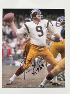 Sonny Jurgensen Signed WASHINGTON REDSKINS 8 X 10 Photo   HOF - Picture 1 of 1