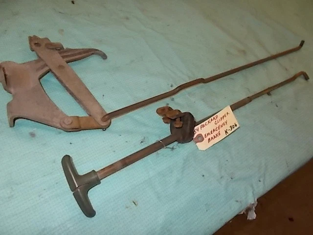 Conjunto de freno de emergencia Packard Clipper 1954, pieza original.  K-306 Foto 1 de 4
