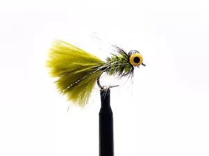 3 vaporizadores de oliva con cabeza de plomo trucha moscas pesca moscas talla 10 o 12 - Imagen 1 de 1