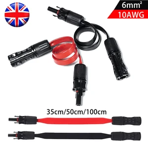 10AWG 6mm² Solar Cable Window Feed-Through Flexible Stable Long Cable Outdoor UK - Picture 1 of 18