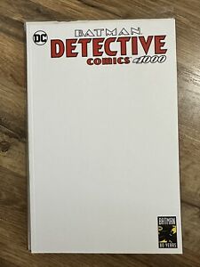 DETECTIVE COMICS #1000 (2019) NM BLANK SKETCH VARIANT COVER - FIRST PRINT  {A2}