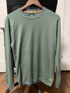 Scotch & Soda Contrast-Trimmed Sweater Green Color Small Size for Men - Picture 1 of 4