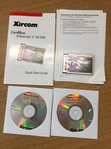 LOT OF 3 Xircom CardBus Ethernet II 10/100 PC CARD Complete Set Up BRAND NEW - Picture 1 of 2