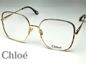 Nuevas Gafas Chloe CH0038O 001 Metal Oro Amarillo Transparente 55-140 Auténticas - Imagen 1 de 12