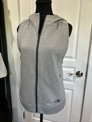 Chaleco con capucha gris The North Face para mujer talla pequeña Foto 1 de 4