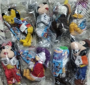 8 neue Disney McDonalds Happy Meal Donald Mickey Goofy Plüsch Pluto Daisy Minnie - Bild 1 von 10