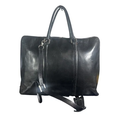 Hobo International Maletín de Cuero Negro Bolso para Laptop Correa para el Hombro De Colección  Foto 1 de 4