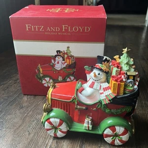 Fitz & Floyd Top Hat Frosty Musical - We Wish you a Merry Christmas - in orig Box - Bild 1 von 6