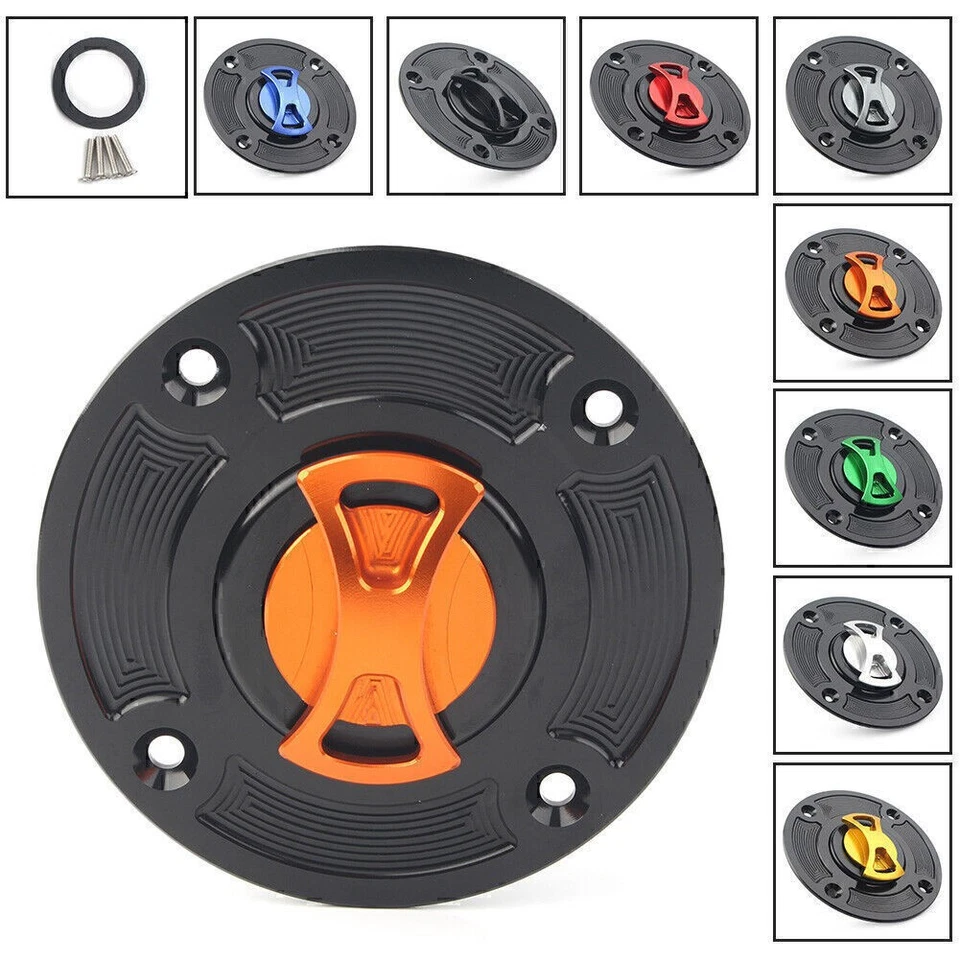 Fuel Gas Tank Cap Cover For Suzuki TL1000S GSXR600 GSXR750 GSXR1000 SV650 Foto 1 de 4