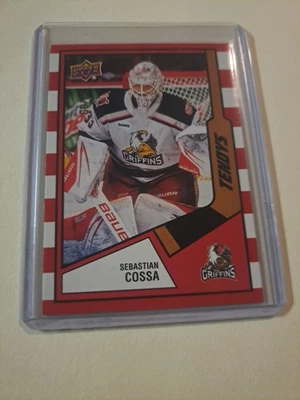 2023-24 Ahl Red Stripes Tendys Sebastian Cossa 67/99 - Image 1 of 4