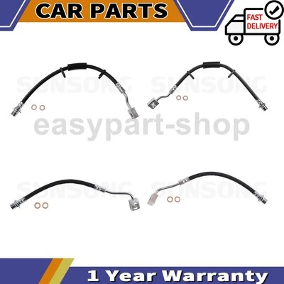 4 Sunsong Front Rear Brake Line Hose Fits 2011 2012 2013 2014 2015 Dodge Durango - Image 1 of 4