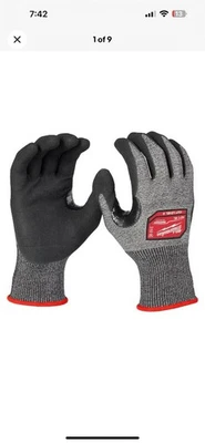 Guantes de nitrilo de alta destreza Milwaukee Cut nivel 5 - L Foto 1 de 4
