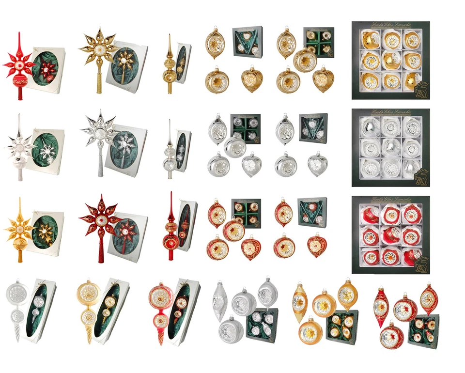 Krebs Glas Lauscha - Kugeln - Spitzen - Weihnachten - Dekorationen - Christbaum - Bild 1 von 1