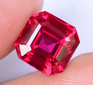 Natural Red Almandine Garnet 4.05 CT Certified Very Rare Octagon Loose Gemstone - Picture 1 of 6