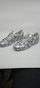 Gucci Ace Low GG Monogram Miro Rubber Wax Silver Sneakers US Men 10 (LO1007833) - Picture 1 of 8