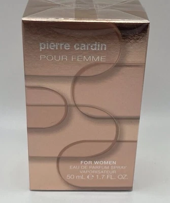 Pierre Cardin Pour Femme Feminino Eau de Parfum Spray 50 ML/1,7 Fl Oz Selado - Imagem 1 de 2