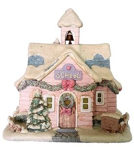 Hawthorne Village Precious Moments Merry Memories School Lighted House 2001 - Picture 1 of 4