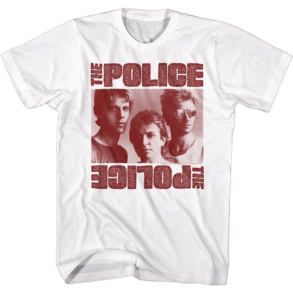 The Police - Monochrome - Short Sleeve - Adult - T-Shirt - Image 1 of 1