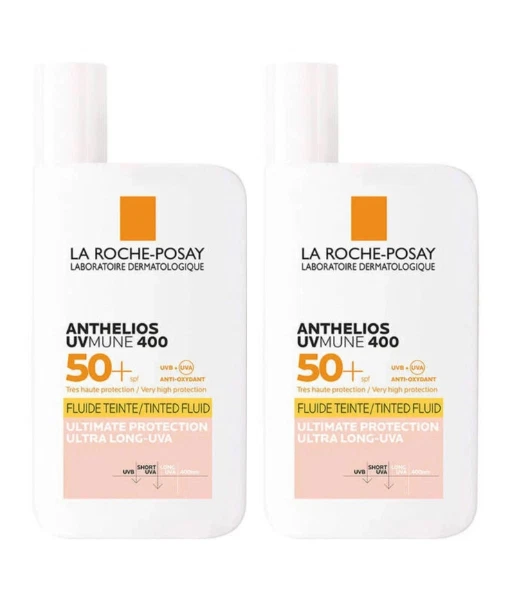 2pcs La Roche-Posay Anthelios UVmune 400 Tinted Fluid SPF50+ 50ml - image 1 of 4