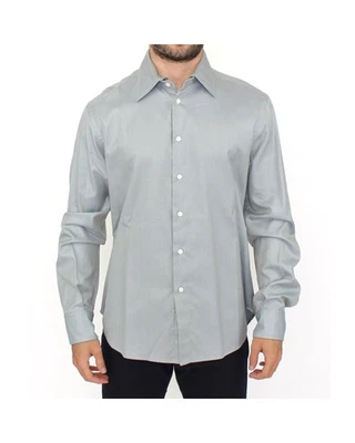 Ermanno Scervino Dress Shirt Long Sleeve Grey Men Gray - Imagem 1 de 4