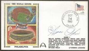 Amos Otis Signed 1980 World Series Gateway Stamp Cachet - Kansas City Royals