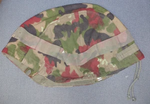 CASCO CAMUFLAJE EJÉRCITO SUIZO T CUBIERTA PATRÓN FLAUGE ALPINO AÑOS 70/80 BUEN ESTADO USADO - Imagen 1 de 3