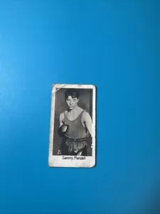 1932 la pie qui chante rare boxing card tobacco Sammy Mandell - Picture 1 of 6