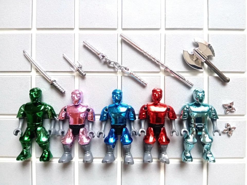 Mega Bloks Construx Pie Clan Ninja Personalizado Galvanizado 5 Figuras Foto 1 de 1
