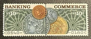 Scott #1577-1578 Banking & Commerce 10c (Pair) 1975 - Mint NH - Picture 1 of 1