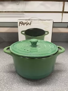 Parini Green 1 QT. Flameproof Casserole Pot Dish with Lid NEW,m - Picture 1 of 8