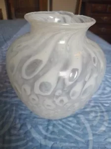Antike Art Deco 1920-30er signierte Steuben Cluthra Vase hat Chip - Bild 1 von 7