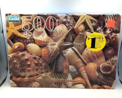 New Sealed Jigsaw Puzzle Five Hundred Piece Sea Shells Parker Brothers - Image 1 of 4