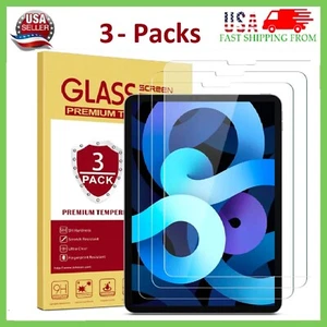 {3-Pack}Tempered Glass Screen Protector For iPad Pro 12.9"  2nd 3rd 4th 5th 6th - Picture 1 of 13