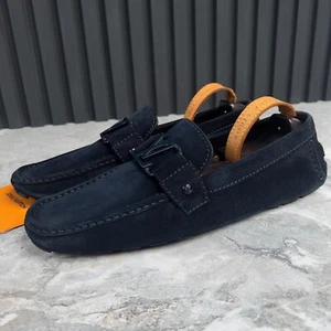 Louis Vuitton Monte Carlo Driving Mokassins Blau Wildleder 9 LV oder 10 US oder 43 EUR - Bild 1 von 13