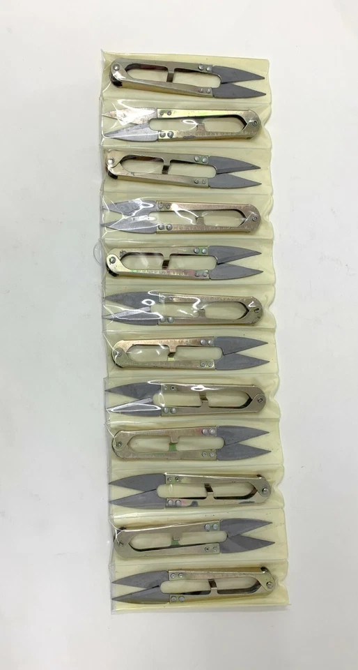 12 PCS NEW METAL SEWING THREAD NIPPERS TRIMMING SCISSORS SNIPPERS CLIPPERS TC50 - Image 1 of 1