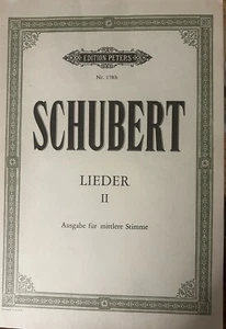 SCHUBERT - LIEDER - VOLUME 2 - EDITION PETERS - (Ausgabe Für Tiefe Stimme) 178b - Picture 1 of 1