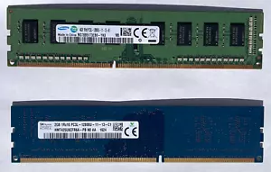 Samsung 6GB DDR3 RAM Sticks Bundle (4GB + 2GB) PC3L-12800U Desktop Memory - Used - Picture 1 of 2