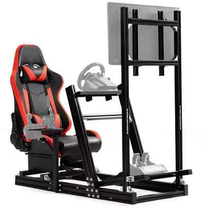 Dardoo Cabina De Aleación Simulador De Carreras Con Asiento y Soporte de TV - Picture 1 of 30