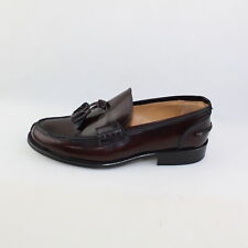Men's shoes BRUNO VERRI 7 (EU 40) loafers burgundy shiny leather DC444-40