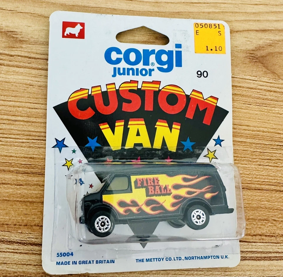 Vintage 1977 Corgi Junior Custom Van Fire Ball 1/64 Diecast/Plastic Chevrolet - Image 1 of 4
