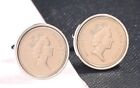 Old Style Large Five Pence 5p Coin Cufflinks-Choose The Year -  Heads and Tails