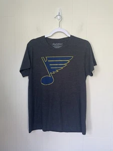 St. Louis Blues Grey Short Sleeve T-shirt NHL Hockey ~ Women’s Size Small - Picture 1 of 9