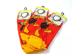 3pr Wholesale GIFT Lot Women's Ladies Daffy Duck No Show Socks - Picture 1 of 2