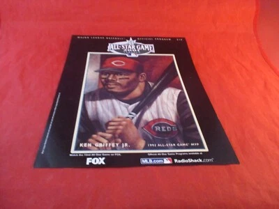 2001 All Star Game Ken Griffey Jr Cincinnati Reds MLB Program Display Cover Only - Image 1 of 2